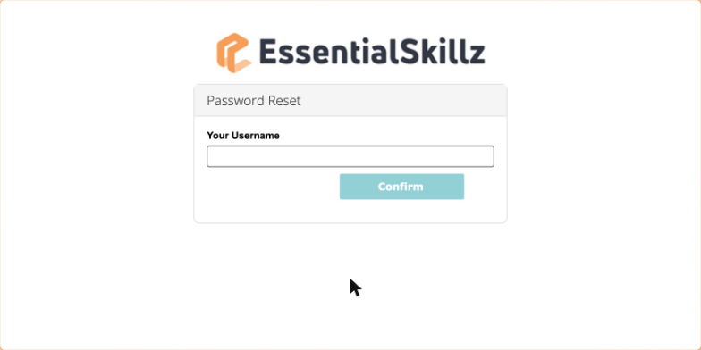 The WorkWize Password Reset page